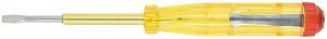 Отвертка индикаторная, желтая ручка, 100-250 В, 140 мм FIT