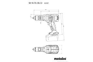 SB 18 LTX-3 BL Q I Аккумуляторная ударная дрель Metabo