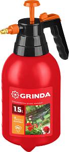 GRINDA PS-1.5, объем 1.5 л, ручной, колба из высокопрочного полиэтилена, помповый опрыскиватель (8-425059)