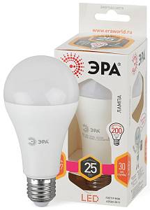 Лампочка светодиодная ЭРА STD LED A65-25W-827-E27 E27 / Е27 25Вт груша теплый белый свет