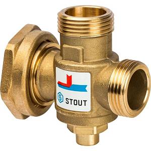 SVM-0050-326005 STOUT Термостатический смесительный клапан G 1"М-G 1"1/2F-G 1"M 60°С SVM-0050-326005 STOUT Термостатический смесительный клапан G 1"М-G 1"1/2F-G 1"M 60°С