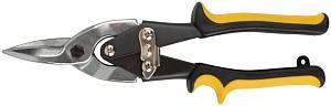 Ножницы по металлу &quot;Aviation&quot; усиленные, прорезиненные ручки, прямые 250 мм FIT