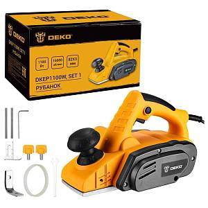 Рубанок DEKO DKEP1100W SET1, 1100Вт, 82 мм 083-1074 Рубанок DEKO DKEP1100W SET1, 1100Вт, 82 мм 083-1074
