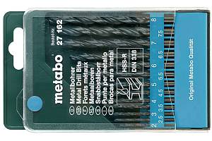 Набор HSS-R 13 сверел (2-8 мм) пластик.коробка Metabo