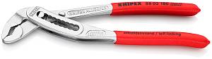 ALLIGATOR клещи переставные, зев 42 мм, длина 180 мм, хром, обливные ручки KNIPEX