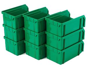 Пластиковый ящик Стелла-техник V-1-К9-зеленый