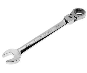 Ключ комбинированный 17х17мм трещоточный шарнирный JTC