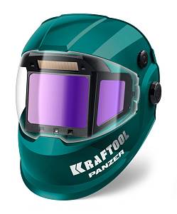 KRAFTOOL PANZER хамелеон, с панорамным трёхсторонним светофильтром, затемнение 3/4-8/9-14, маска сварщика (11061) KRAFTOOL PANZER хамелеон, с панорамным трёхсторонним светофильтром, затемнение 3/4-8/9-14, маска сварщика (11061)