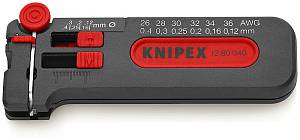 Мини-стриппер для тонких медных кабелей, Ø 0.12-0.4 мм AWG 36-26, SB KNIPEX