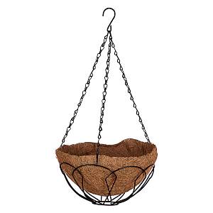 Подвесное кашпо, 25 см, с кокосовой корзиной Palisad Подвесное кашпо, 25 см, с кокосовой корзиной Palisad