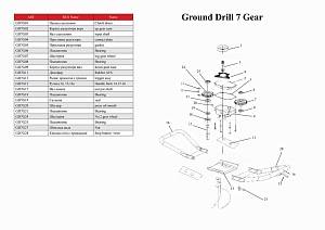 Мотобур ADA Ground Drill 7 в комплекте со шнеком Drill 250/800