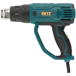 Технический фен FIT 2000 Вт, 350/600 C, 300/500 л/мин, резиновая накладка, коробка 80612 Технический фен FIT 2000 Вт, 350/600 C, 300/500 л/мин, резиновая накладка, коробка 80612