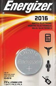 Energizer CR2016 Lithium 3V Элемент питания дисковый литиевый на 3В
