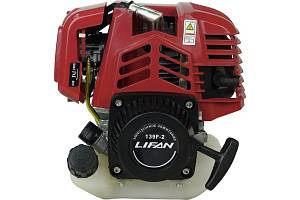 Двигатель LIFAN 139F-2 (1,5 л.с., 4-хтактный, одноцилиндровый, с воздушным охлаждением, объем 34,6см³, ручная система запуска, вес 4 кг)