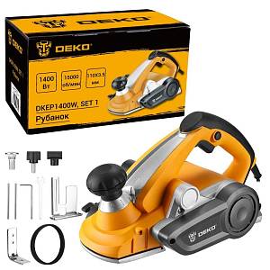 Рубанок DEKO DKEP1400W SET1, 1400 Вт, 110 мм 083-1073 Рубанок DEKO DKEP1400W SET1, 1400 Вт, 110 мм 083-1073