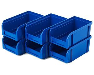 Пластиковый ящик Стелла-техник V-1-К6-синий