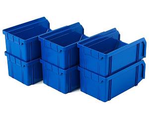 Пластиковый ящик Стелла-техник V-1-К6-синий