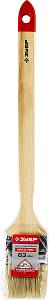 ЗУБР УНИВЕРСАЛ, 63 мм, 2.5″, светлая натуральная щетина, деревянная ручка, все виды ЛКМ, радиаторная кисть (01041-063)