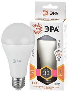 Лампочка светодиодная ЭРА STD LED A65-30W-827-E27 E27 / Е27 30Вт груша теплый белый свет